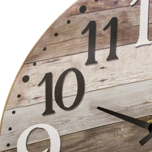 Retro nástěnné hodiny Alex 38 cm hnědé tiché do obýváku a ložnice Atmosphera