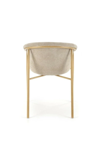 Čalouněná jídelní židle s područkami Mathilde béžová moderní Intesi