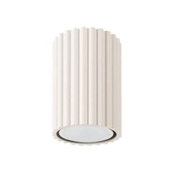 Stropní svítidlo KARBON 10 béžové minimalistické do obýváku a ložnice hliník GU10