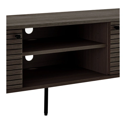 TV stolek Kyoto loft dubový ryhovaný 150 cm volně stojící do obýváku