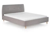 Čalouněná postel Dori 160x200 šedá do ložnice moderní s opěrkou Intesi