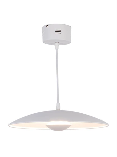 Závěsné LED svítidlo Lund 48 cm bílé moderní nad jídelní stůl a do obýváku