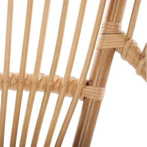 Ratanové relaxační křeslo Keko Atmosphera boho do obýváku na kovových nohách