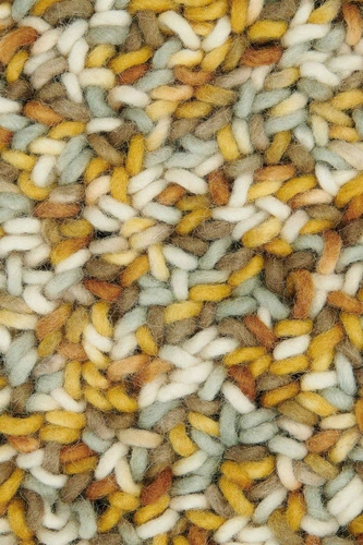 Moderní vlněný koberec Arch žlutý 200x300 do obýváku snadno čistitelný Carpets&More