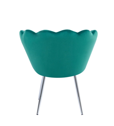 Židle shell Fiona VIC zelené/stříbrné nohy