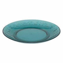 Modrý plastový jídelní talíř Estiva 20 cm do kuchyně a na piknik vhodný do myčky 5five