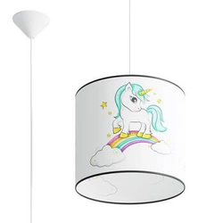 Závěsné svítidlo UNICORN 30 moderní do dětského pokoje s motivem jednorožce 30 cm
