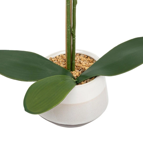Umělá orchidej Clera jako živá v moderním keramickém květináči do obýváku 52 cm Atmosphera
