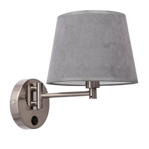 Nástěnné svítidlo Ibis satin 1x40W E14 stínidlo grafitové