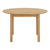 Rozkládací kulatý jídelní stůl Bundaberg dub 120–220 cm