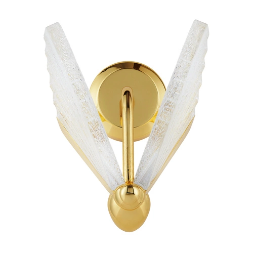 Moderní LED nástěnné svítidlo BEE Step into Design zlaté 18 cm do ložnice a obýváku