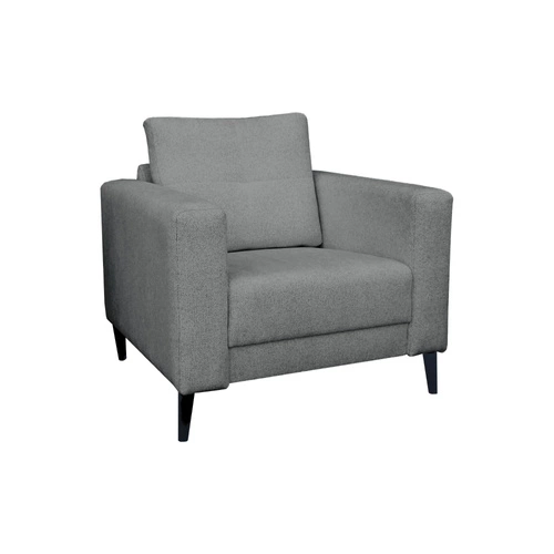 Moderní šedé křeslo ušák Lara do obýváku minimalistické čalouněné Intesi