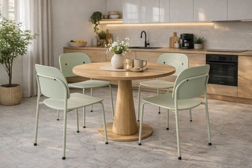 Židle Ravio zelená moderní plastová do jídelny a kuchyně
