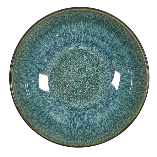 Hluboký talíř na polévku Elia 18,5 cm zelený moderní keramický Intesi do jídelny