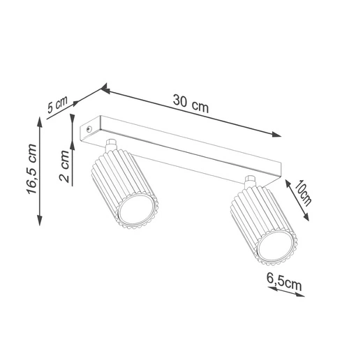 Stropní svítidlo KARBON 2 béžové minimalistické glamour do obýváku a ložnice s otočným stínidlem