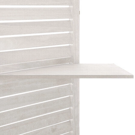 Dřevěný bílý paraván se 3 policemi Diam Atmosphera do obýváku a ložnice