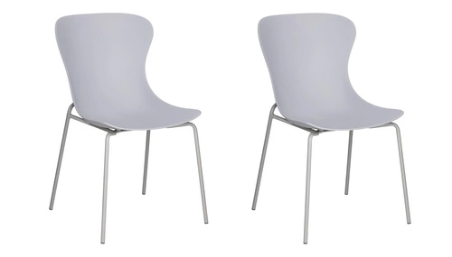 Sada 2 šedých židlí Diapo