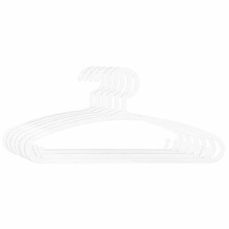 Sada 6 bílých plastových dětských ramínek Atmosphera do skříně