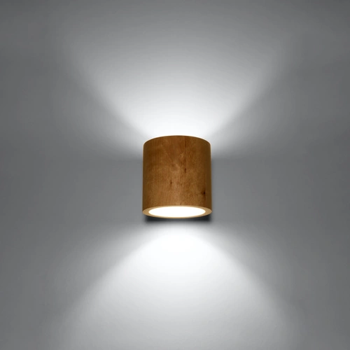 Nástěnné svítidlo Orbis přírodní dřevo moderní do ložnice obýváku a chodby Sollux