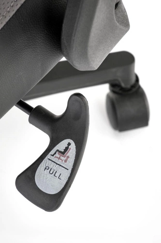 Ergonomická kancelářská židle Charun šedá černá otočná s opěrkou hlavy do kanceláře Intesi