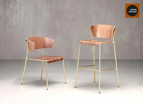 Jídelní dřevěná židle Lisa SCAB Design dub a chrom retro vintage bez područek