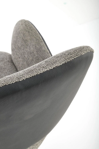 Otočná kancelářská židle Odette šedá čalouněná moderní s područkami Intesi