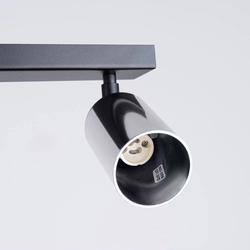 Stropní svítidlo WINX 6L černý chrom moderní do obýváku a ložnice LED GU10