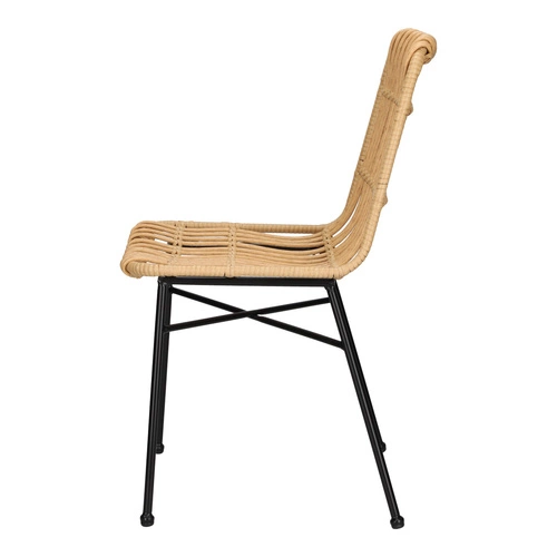Sada 4 zahradních židlí Surabaya z technoratanu boho do jídelny i na terasu přírodní Intesi