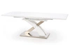 Rozkládací jídelní stůl Doran bílý lakovaný moderní 160-220 cm Intesi
