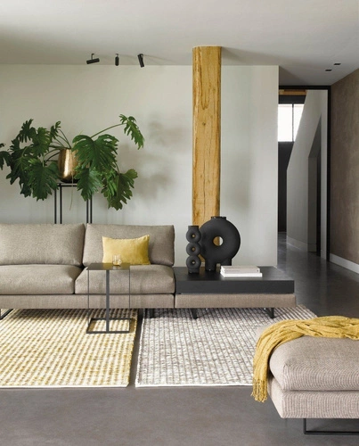 Moderní vlněný koberec Grain do obýváku 140x200 modrý snadno čistitelný Carpets&More