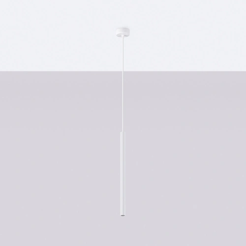 Moderní závěsné svítidlo ARCHE 1 bílé s nastavitelnou výškou nad jídelní stůl do obýváku a kuchyně