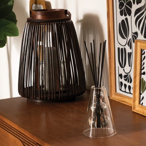 Aromatický difuzér Atmosphera Twisted Lime Divin Jasmin skleněný 100 ml do obývacího pokoje