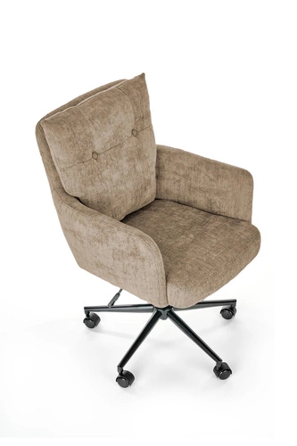 Ergonomická kancelářská židle Resof béžová otočná s nastavitelnou výškou na práci Intesi