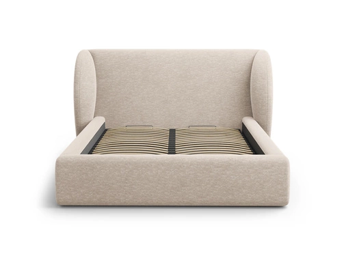 Postel do ložnice Miley II béžová moderní s úložným prostorem 160x200 glamour