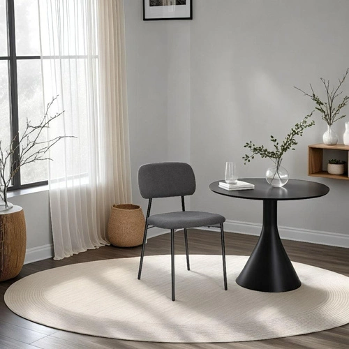 Čalouněná židle Esther tmavě šedá Intesi do jídelny a obývacího pokoje v moderním stylu