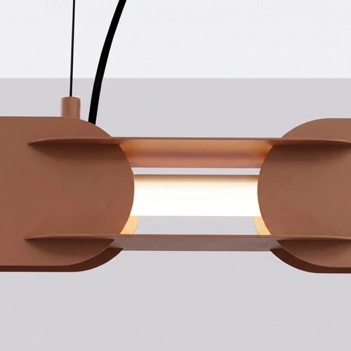 Závěsné LED svítidlo CHAIN mocca nad kuchyňský ostrůvek moderní 158 cm