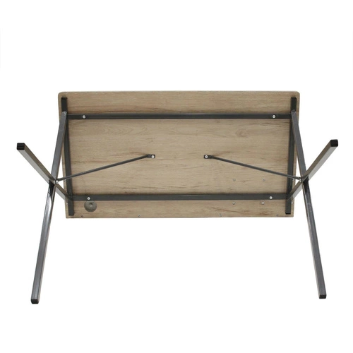 Pracovní stůl Brico moderní industriální černý s policemi 90 cm Intesi