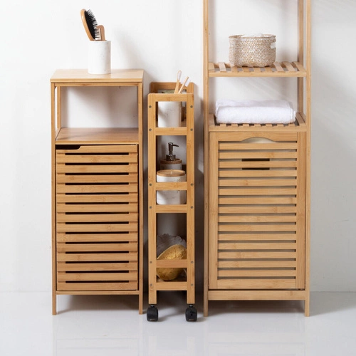 Úzký bambusový vozík