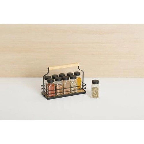 Organizér na koření s 10 sklenicemi