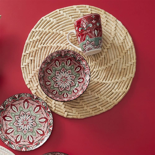 Kukuřičná kulatá podložka pod talíř 34 cm