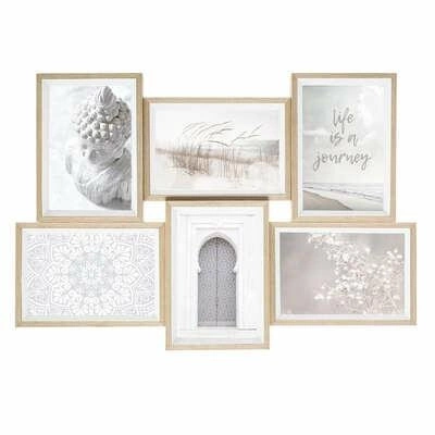 Závěsný bílý multirám na 6 fotografií 10x15 Atmosphera moderní