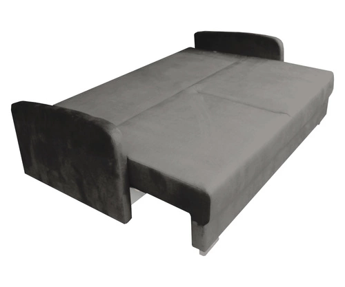 Rozkládací pohovka Urduna s úložným prostorem a funkcí spaní šedobéžová do obýváku skandinávský styl