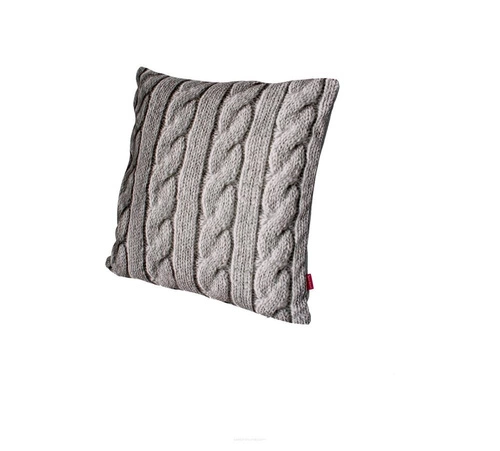 Sametový dekorační polštář Jersey 40x40 cm do obýváku a ložnice antialergenní šedý