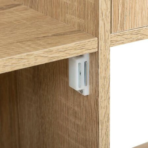 Třídveřová skříňka Bivoak s efektem dřeva