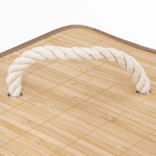 Bambusový trojúhelníkový koš na prádlo 48L