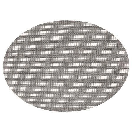 Šedá kulatá prostírka pod talíř Maoli 48x35 cm do kuchyně a jídelny 5five