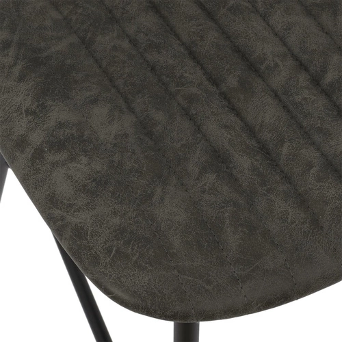 Jídelní židle Taylor Intesi moderní šedá čalouněná na kovových nohách