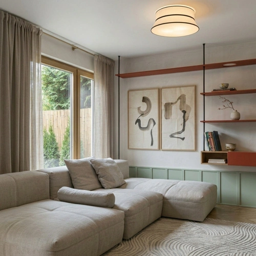 Stropní svítidlo TOP A bílé moderní do obývacího pokoje E27 60 cm