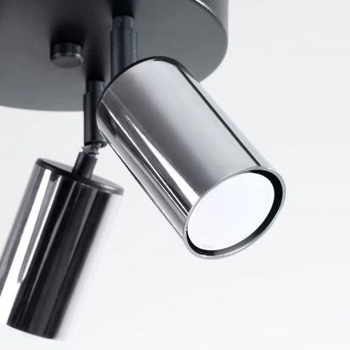 Stropní svítidlo WINX 3P černý chrom moderní kovové do obýváku a ložnice SOLLUX