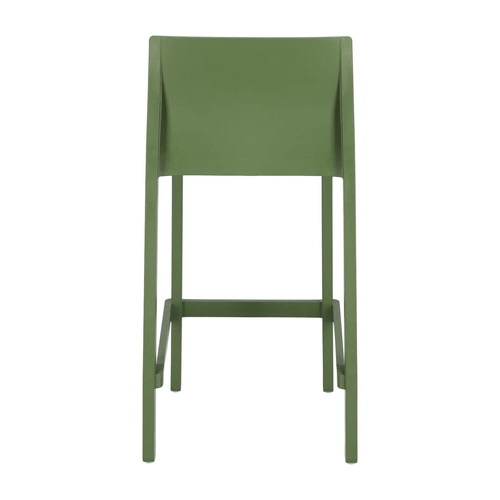 Barová židle Kate zelená 65 cm s opěrkou moderní do kuchyně a na zahradu SCAB Design